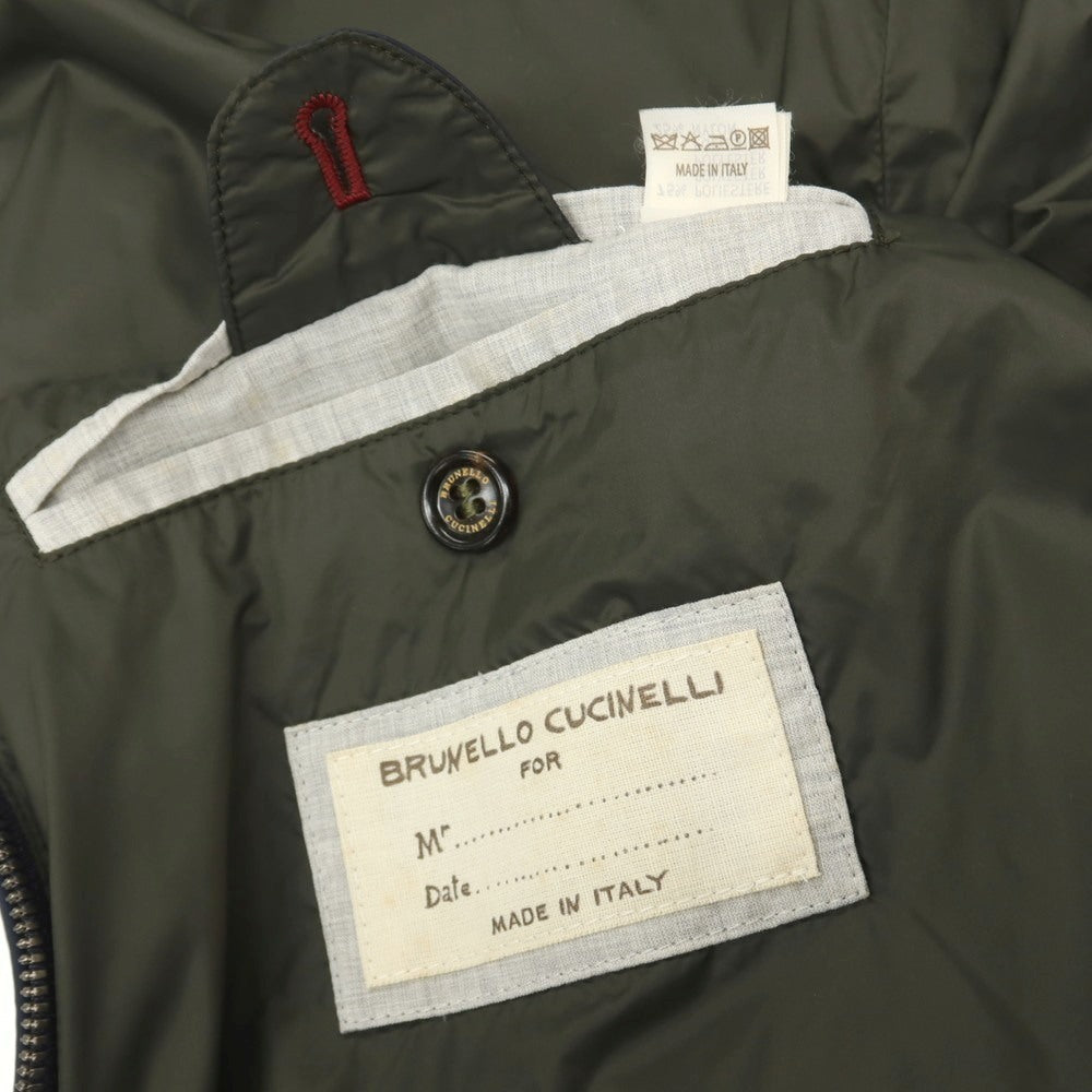 【中古】ブルネロクチネリ Brunello Cucinelli ポリエステルナイロン フィールドジャケット ネイビー【サイズL】【 状態ランクC 】【 メンズ 】
