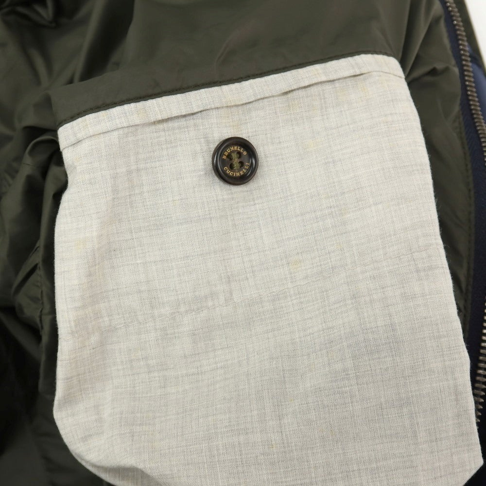 【中古】ブルネロクチネリ Brunello Cucinelli ポリエステルナイロン フィールドジャケット ネイビー【サイズL】【 状態ランクC 】【 メンズ 】