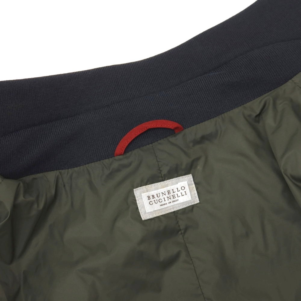 【中古】ブルネロクチネリ Brunello Cucinelli ポリエステルナイロン フィールドジャケット ネイビー【サイズL】【 状態ランクC 】【 メンズ 】