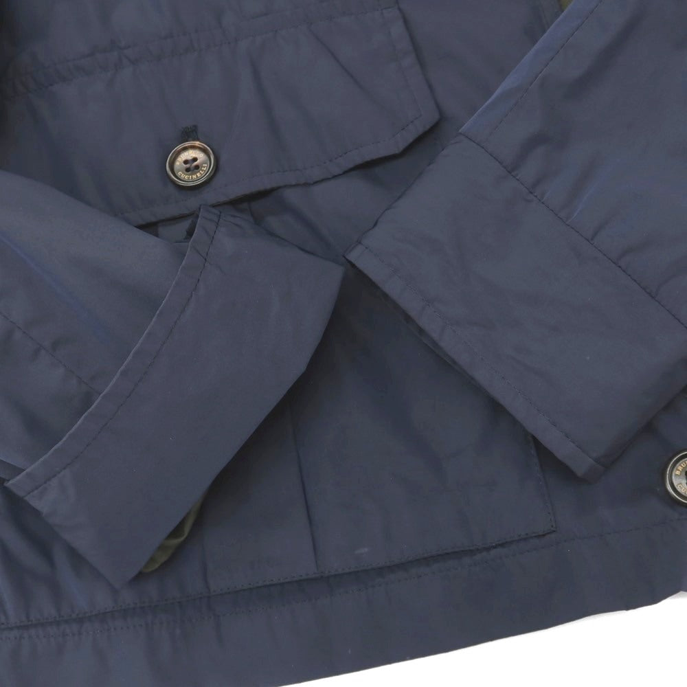 【中古】ブルネロクチネリ Brunello Cucinelli ポリエステルナイロン フィールドジャケット ネイビー【サイズL】【 状態ランクC 】【 メンズ 】