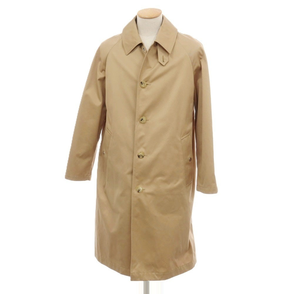 【中古】マッキントッシュ Mackintosh EDIFICE別注 BALNAMOON コットンポリエステル ステンカラーコート ベージュ【サイズ36】【 状態ランクB 】【 メンズ 】