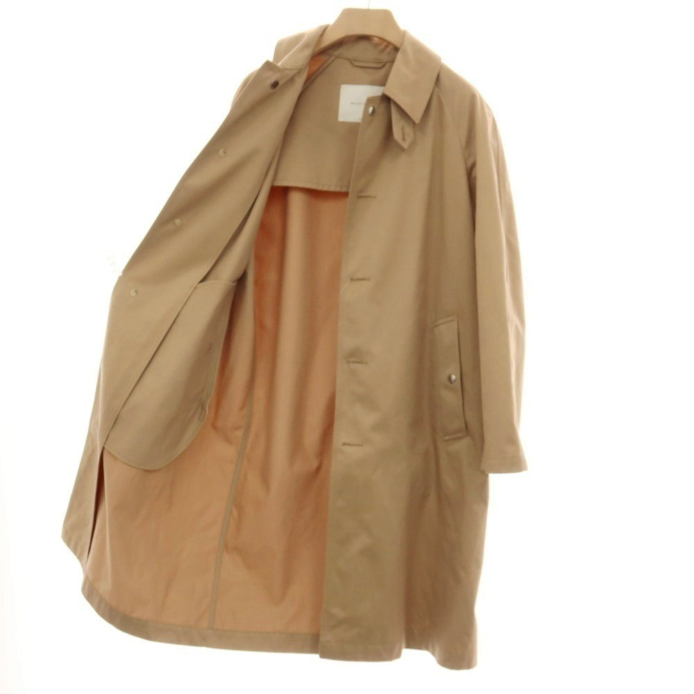 【中古】マッキントッシュ Mackintosh EDIFICE別注 BALNAMOON コットンポリエステル ステンカラーコート ベージュ【サイズ36】【 状態ランクB 】【 メンズ 】