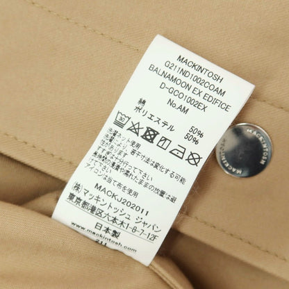 【中古】マッキントッシュ Mackintosh EDIFICE別注 BALNAMOON コットンポリエステル ステンカラーコート ベージュ【サイズ36】【 状態ランクB 】【 メンズ 】