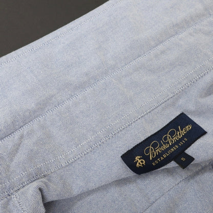 【中古】ブルックスブラザーズ Brooks Brothers オックスフォード コットン ボタンダウン プルオーバー 半袖シャツ ライトブルー【サイズS】【 状態ランクC 】【 メンズ 】