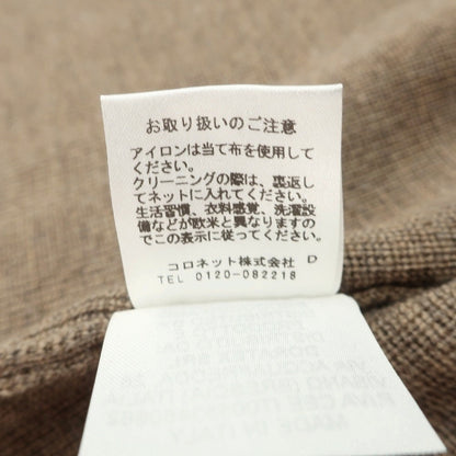【中古】アンドレア フェンツィ ANDREA FENZI ウール 3つボタン ジャケット型 ニット カーディガン ブラウン【サイズ44】【 状態ランクB 】【 メンズ 】