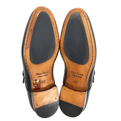【新品】カルロ フローレンス Carlo Florense レザー ドレスシューズ ブラック【サイズ40】【 状態ランクN 】【 メンズ 】
