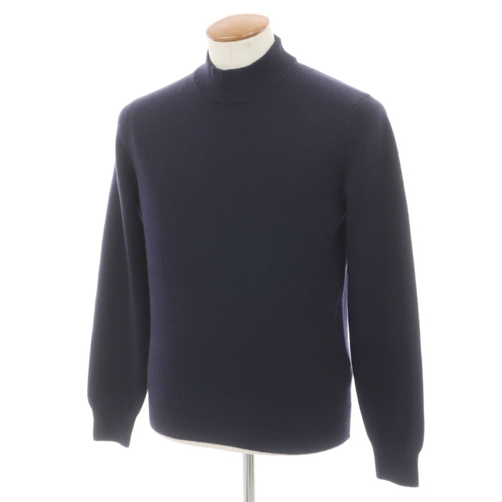 【中古】ファルコネリ Falconeri カシミヤ モックネック プルオーバーニット ネイビー【サイズ46】【 状態ランクC 】【 メンズ 】