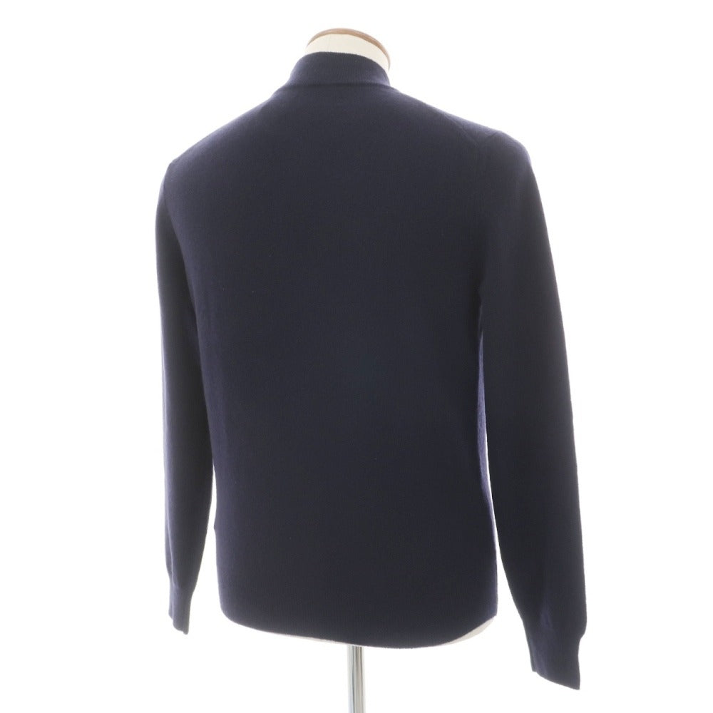 【中古】ファルコネリ Falconeri カシミヤ モックネック プルオーバーニット ネイビー【サイズ46】【 状態ランクC 】【 メンズ 】