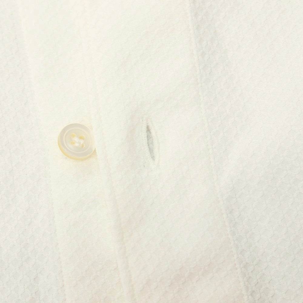 【中古】フィナモレ Finamore コットン ホリゾンタルカラー ドレスシャツ ホワイト【サイズM】【 状態ランクB 】【 メンズ 】