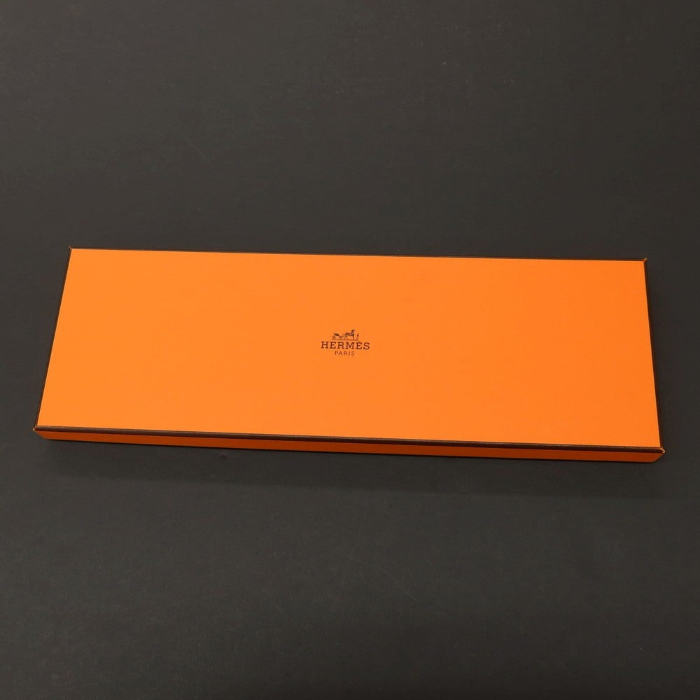 【中古】エルメス HERMES シルク プリント ネクタイ ブルーxネイビー【 状態ランクA 】【 メンズ 】