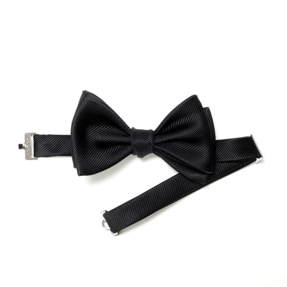 【新品】ココン COCON 刻々 - 無地｜KOKKOKU SOLID 手結び ボウタイ 蝶ネクタイ ブラック（レベル7）【 状態ランクN 】【 メンズ 】