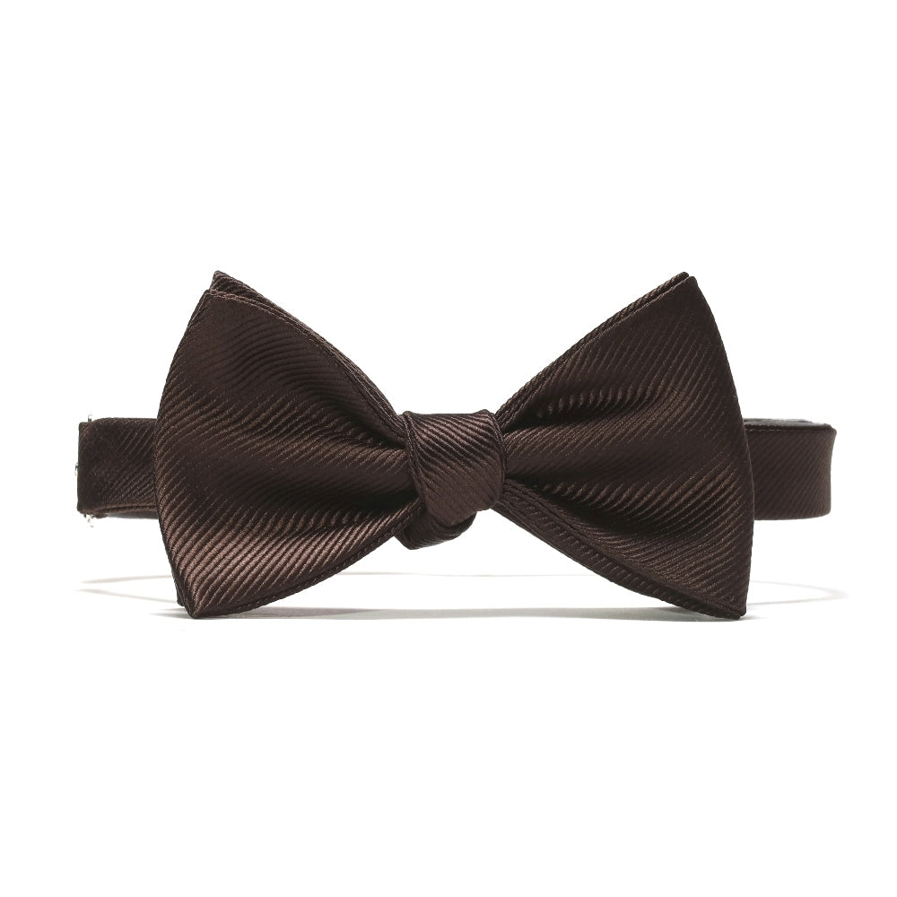 【新品】ココン COCON 刻々 - 無地｜KOKKOKU SOLID 手結び ボウタイ 蝶ネクタイ ブラウン【 状態ランクN 】【 メンズ 】