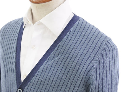 [Used] GRAN SASSO cardigan
 Navy x Dal Sax [Size 50] [BLU] [S/S/A/W] [Condition Rank B] ​​[Men&