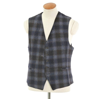 [New] KOON casual gilet
 Navy x Brown [Size 50] [NVY] [A/W] [Condition Rank N] [Men&