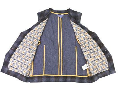 [New] KOON casual gilet
 Navy x Brown [Size 50] [NVY] [A/W] [Condition Rank N] [Men&