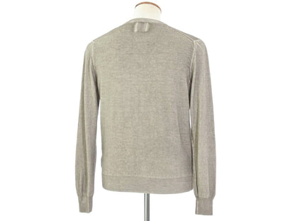 [Used] GRAN SASSO pullover knit
 Khaki brown x gray [Size 48] [GRY] [S/S] [Condition rank B] ​​[Men&