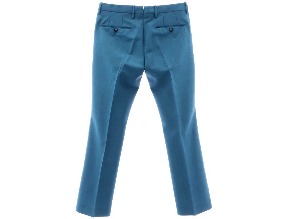 [New] PT01 Mohair-blend wool semi-flared slacks, blue-green [Size 46] [BLU] [S/S] [Condition rank N] [Men&