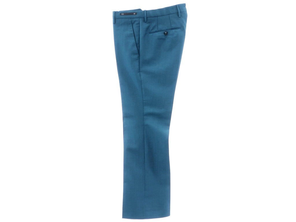 [New] PT01 Mohair-blend wool semi-flared slacks, blue-green [Size 46] [BLU] [S/S] [Condition rank N] [Men&