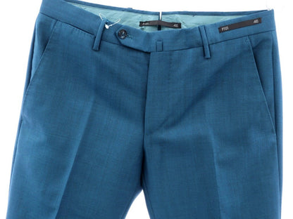 [New] PT01 Mohair-blend wool semi-flared slacks, blue-green [Size 46] [BLU] [S/S] [Condition rank N] [Men&