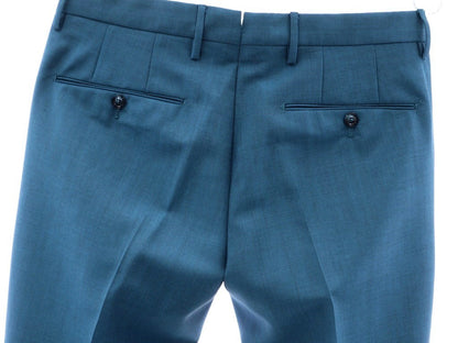 [New] PT01 Mohair-blend wool semi-flared slacks, blue-green [Size 46] [BLU] [S/S] [Condition rank N] [Men&