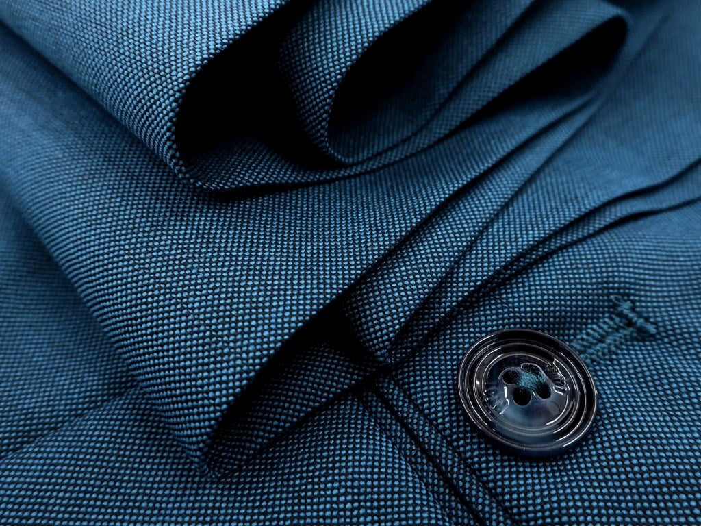 [New] PT01 Mohair-blend wool semi-flared slacks, blue-green [Size 46] [BLU] [S/S] [Condition rank N] [Men&
