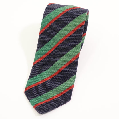 [New] Stefano Bigi Striped Tie
 Navy x Green [NVY] [A/W] [Condition Rank N] [Men&