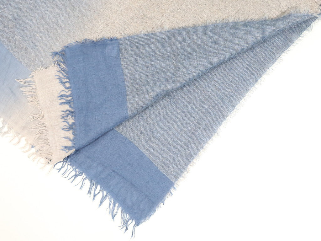 [Used] Altea scarf
 Blue x Gray [BLU] [A/W] [Condition Rank B] ​​[Men&