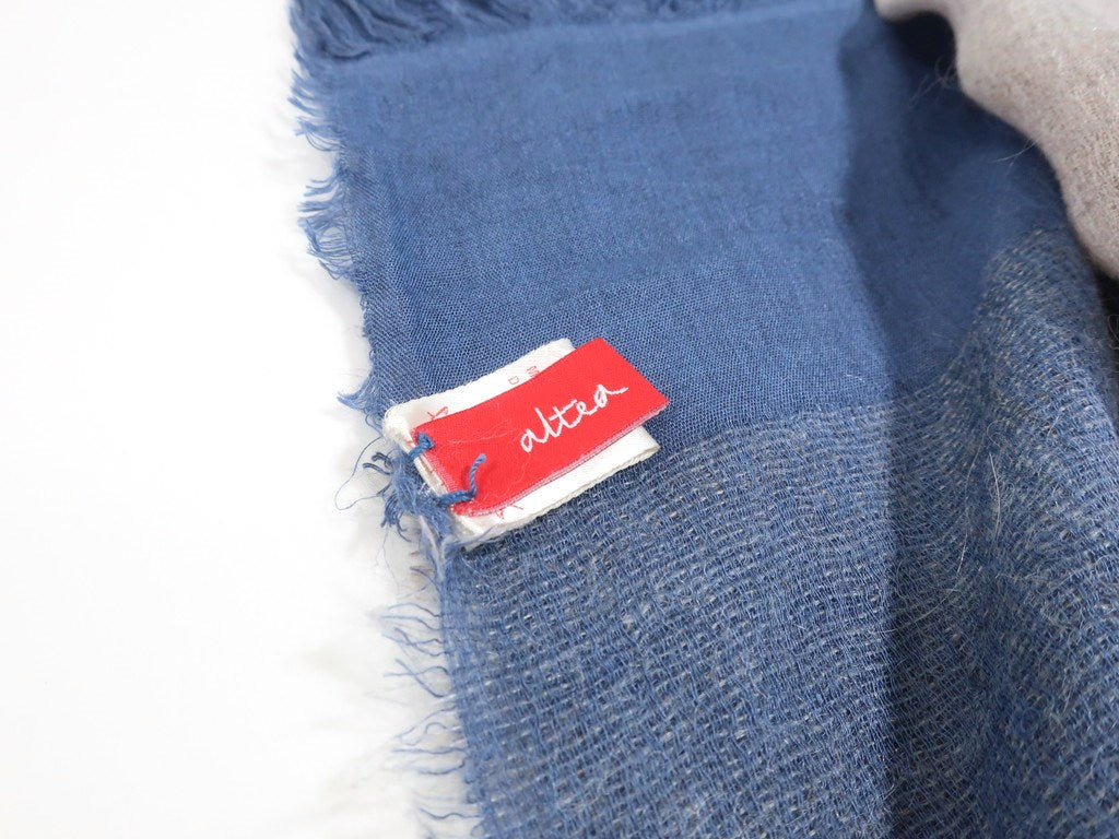 [Used] Altea scarf
 Blue x Gray [BLU] [A/W] [Condition Rank B] ​​[Men&
