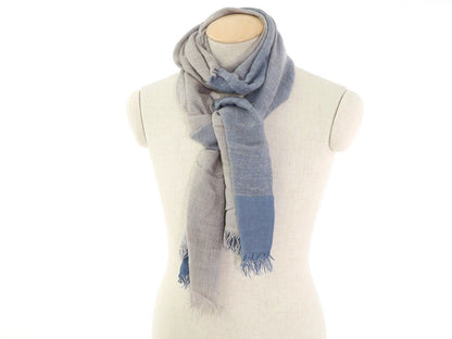 [Used] Altea scarf
 Blue x Gray [BLU] [A/W] [Condition Rank B] ​​[Men&