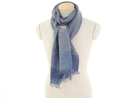 [Used] Altea scarf
 Blue x Gray [BLU] [A/W] [Condition Rank B] ​​[Men&