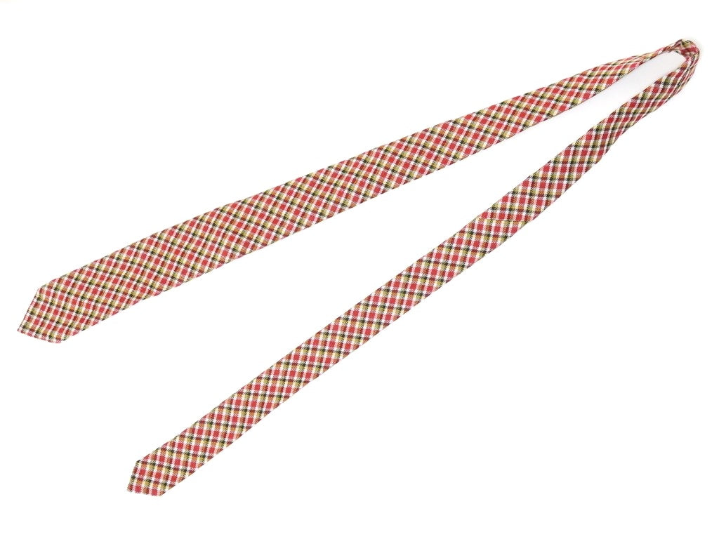 [Used] FIORIO Checkered Necktie
 
Red x Yellow [RED] [S/S/A/W] [Condition Rank B] ​​[Men&
