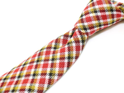 [Used] FIORIO Checkered Necktie
 
Red x Yellow [RED] [S/S/A/W] [Condition Rank B] ​​[Men&