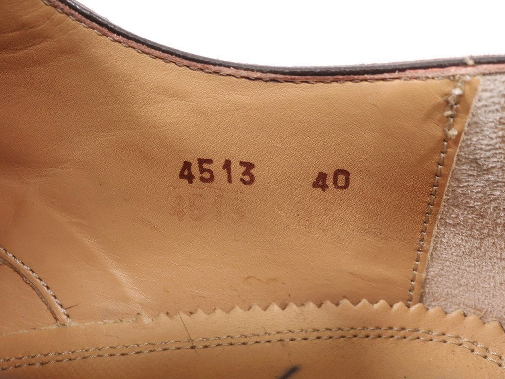 【中古】アントニオ マウリッツィ ANTONIO MAURIZI カーフ×スエード コンビ ウィングチップシューズ ブラウンxテラコッタ【サイズ40】【BRW】【S/S/A/W】【状態ランクC】【メンズ】【769170】 DPD