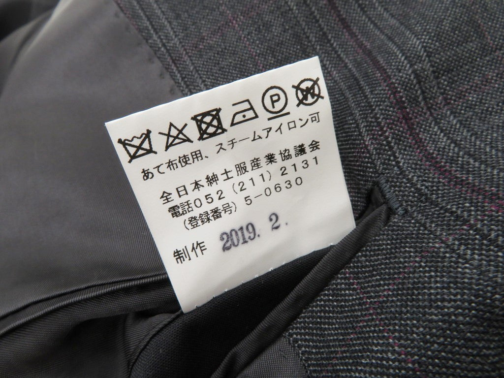 [Used] Investment Clothing 3-button suit
 Gray x Purple [Size not specified (approximately M)] [GRY] [A/W] [Condition rank B] ​​[Men&