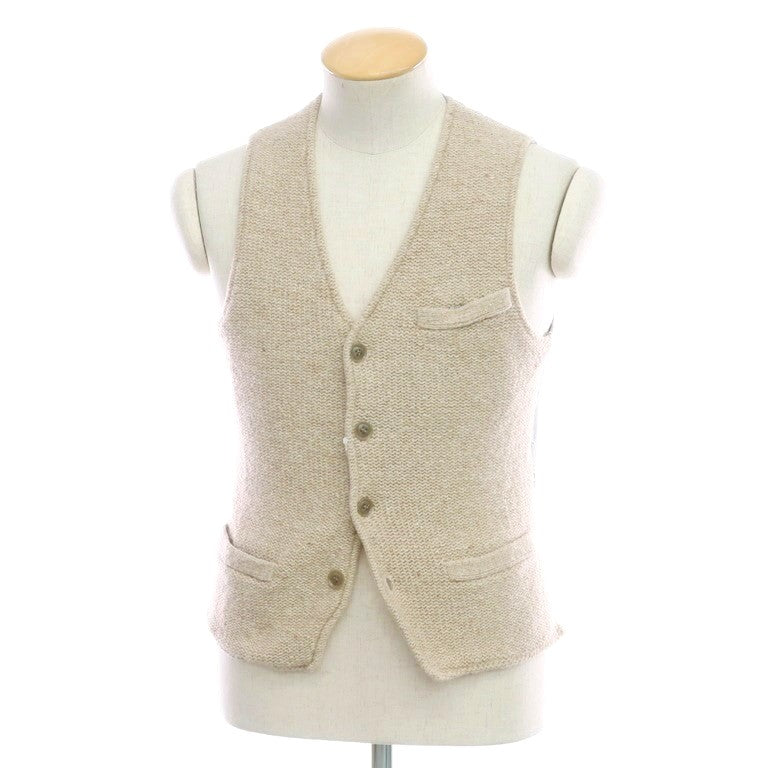 [Used] Three Dots Low Gauge Wool Knit Gilet Vest Beige [Size S] [BEI] [A/W] [Condition Rank B] ​​[Men&