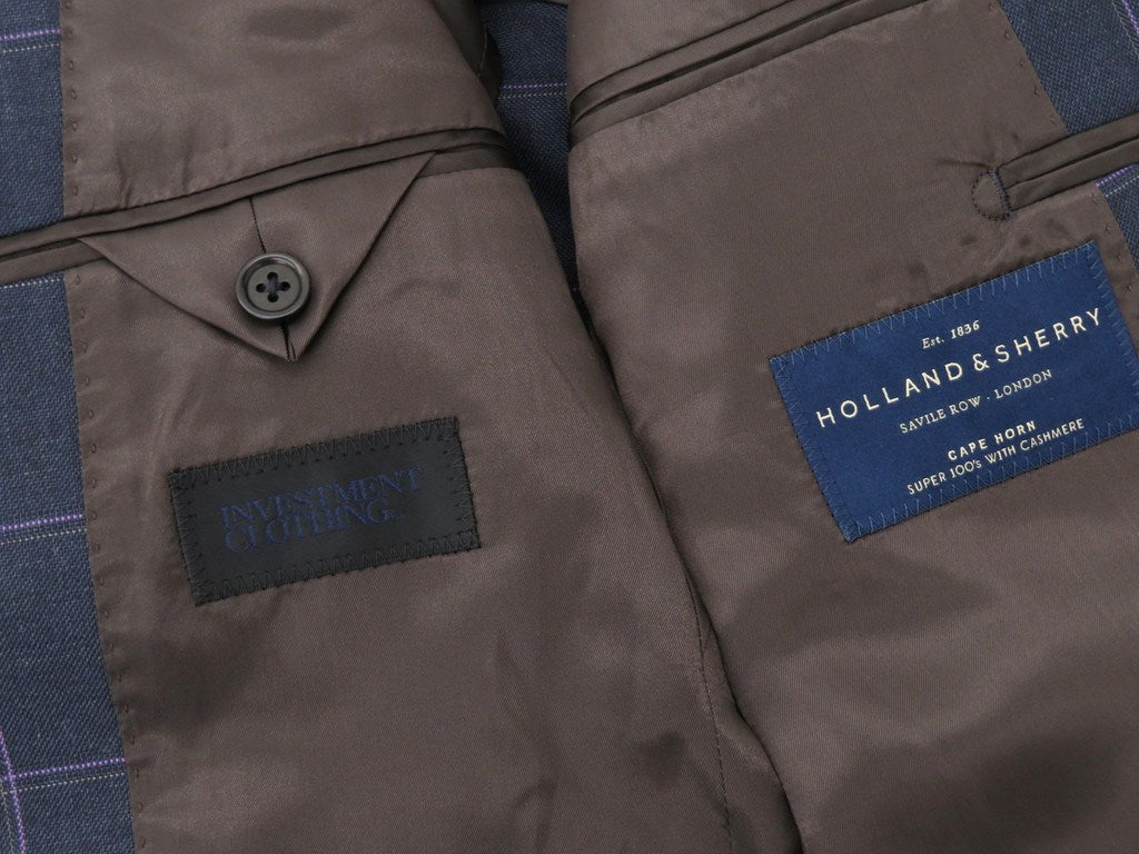 【中古】インベストメント クロージング INVESTMENT CLOTHING 3つボタンスーツ
 ネイビーxパープル【サイズ表記なし（M位）】【NVY】【A/W】【状態ランクB】【メンズ】
【778984】 EPD