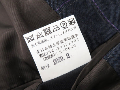 【中古】インベストメント クロージング INVESTMENT CLOTHING 3つボタンスーツ
 ネイビーxパープル【サイズ表記なし（M位）】【NVY】【A/W】【状態ランクB】【メンズ】
【778984】 EPD