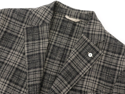 【新品】エルビーエム1911 L.B.M.1911 カジュアルジャケット
 ブラック×ベージュ【サイズ48】【BLK】【A/W】【状態ランクN】【メンズ】 EPD