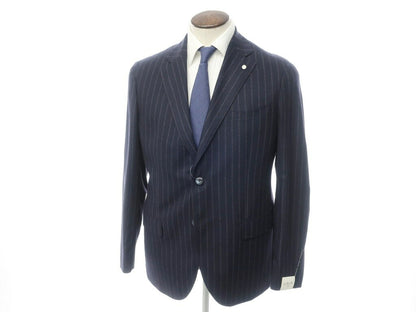 【新品】ルイジ ビアンキ マントヴァ Luigi Bianchi Mantova テーラードジャケット
 ネイビー×ブラウン×ブルー【サイズ52】【NVY】【A/W】【状態ランクN】【メンズ】 EPD