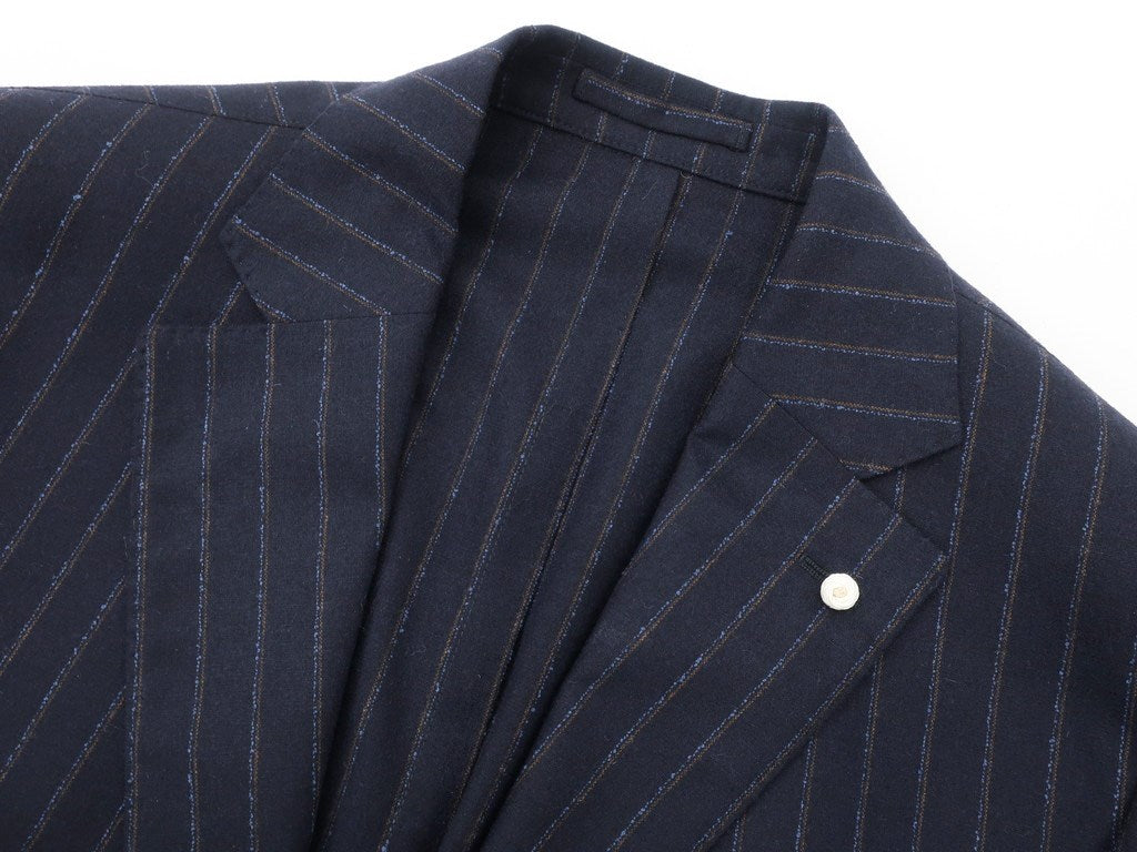 【新品】ルイジ ビアンキ マントヴァ Luigi Bianchi Mantova テーラードジャケット
 ネイビー×ブラウン×ブルー【サイズ52】【NVY】【A/W】【状態ランクN】【メンズ】 EPD