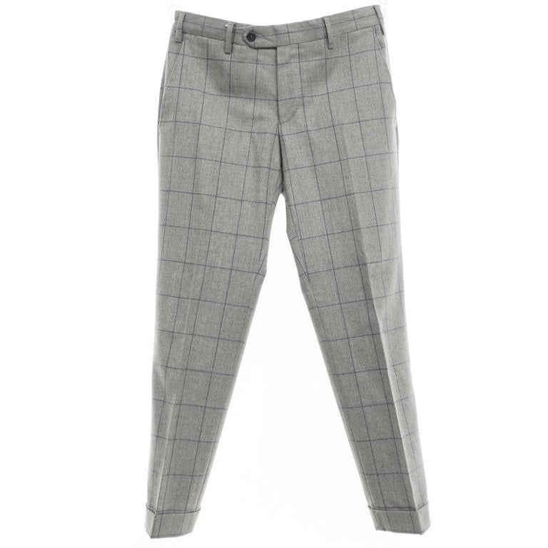 【中古】ジェルマーノ GERMANO ドレススラックスパンツ
 ライトグレーxブルー【サイズ44】【GRY】【A/W】【状態ランクA】【メンズ】
【778890】 EPD