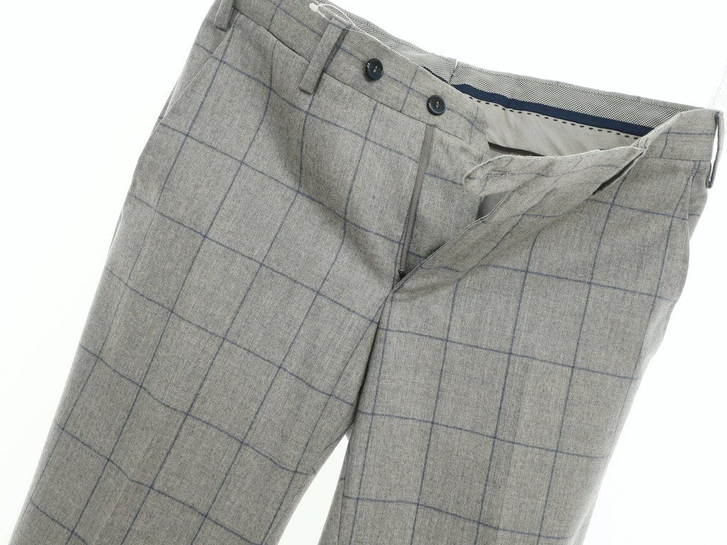 【中古】ジェルマーノ GERMANO ドレススラックスパンツ
 ライトグレーxブルー【サイズ44】【GRY】【A/W】【状態ランクA】【メンズ】
【778890】 EPD