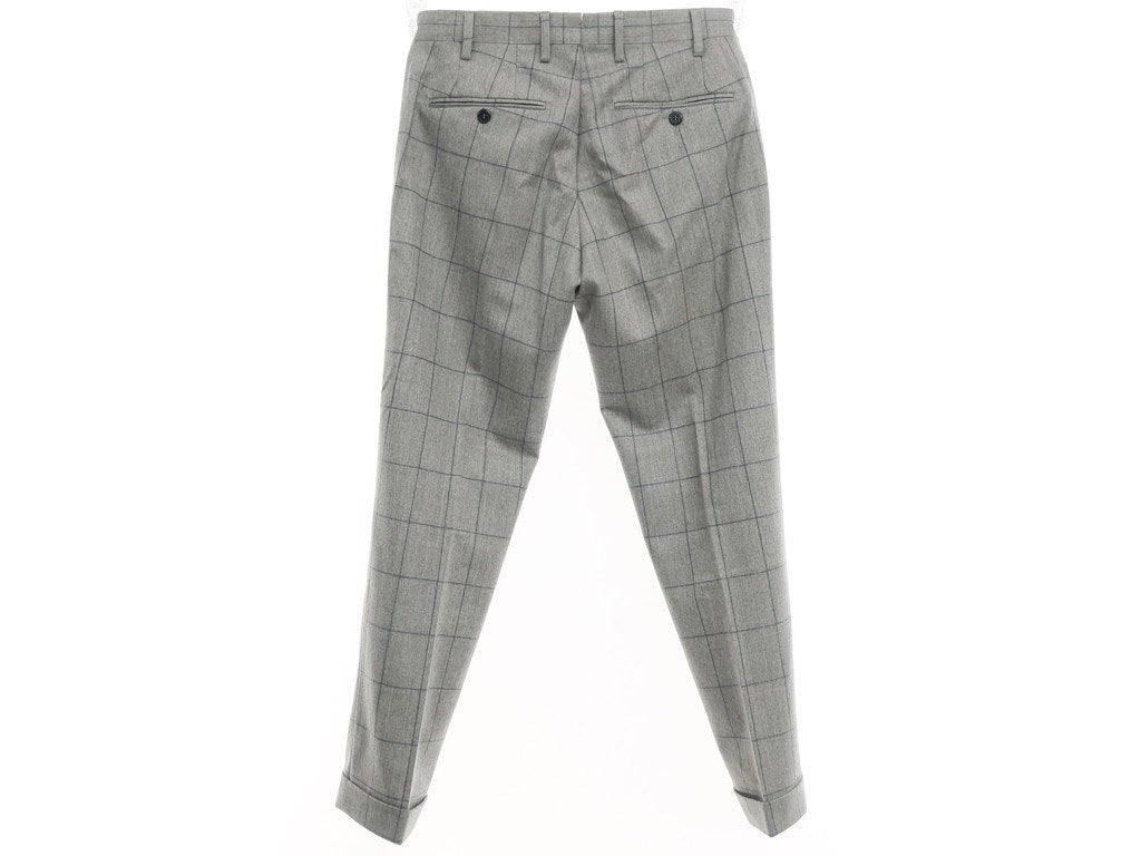 【中古】ジェルマーノ GERMANO ドレススラックスパンツ
 ライトグレーxブルー【サイズ44】【GRY】【A/W】【状態ランクA】【メンズ】
【778890】 EPD