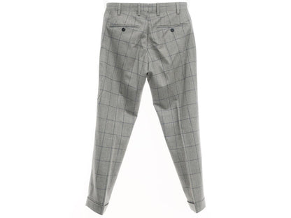 【中古】ジェルマーノ GERMANO ドレススラックスパンツ
 ライトグレーxブルー【サイズ44】【GRY】【A/W】【状態ランクA】【メンズ】
【778890】 EPD