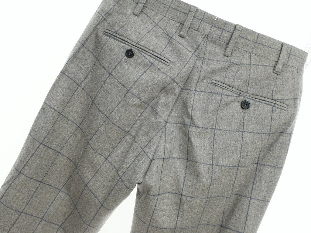 【中古】ジェルマーノ GERMANO ドレススラックスパンツ
 ライトグレーxブルー【サイズ44】【GRY】【A/W】【状態ランクA】【メンズ】
【778890】 EPD
