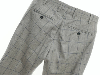 【中古】ジェルマーノ GERMANO ドレススラックスパンツ
 ライトグレーxブルー【サイズ44】【GRY】【A/W】【状態ランクA】【メンズ】
【778890】 EPD