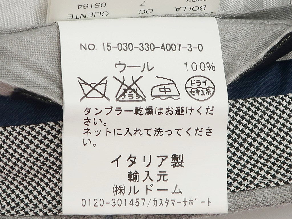 【中古】ジェルマーノ GERMANO ドレススラックスパンツ
 ライトグレーxブルー【サイズ44】【GRY】【A/W】【状態ランクA】【メンズ】
【778890】 EPD