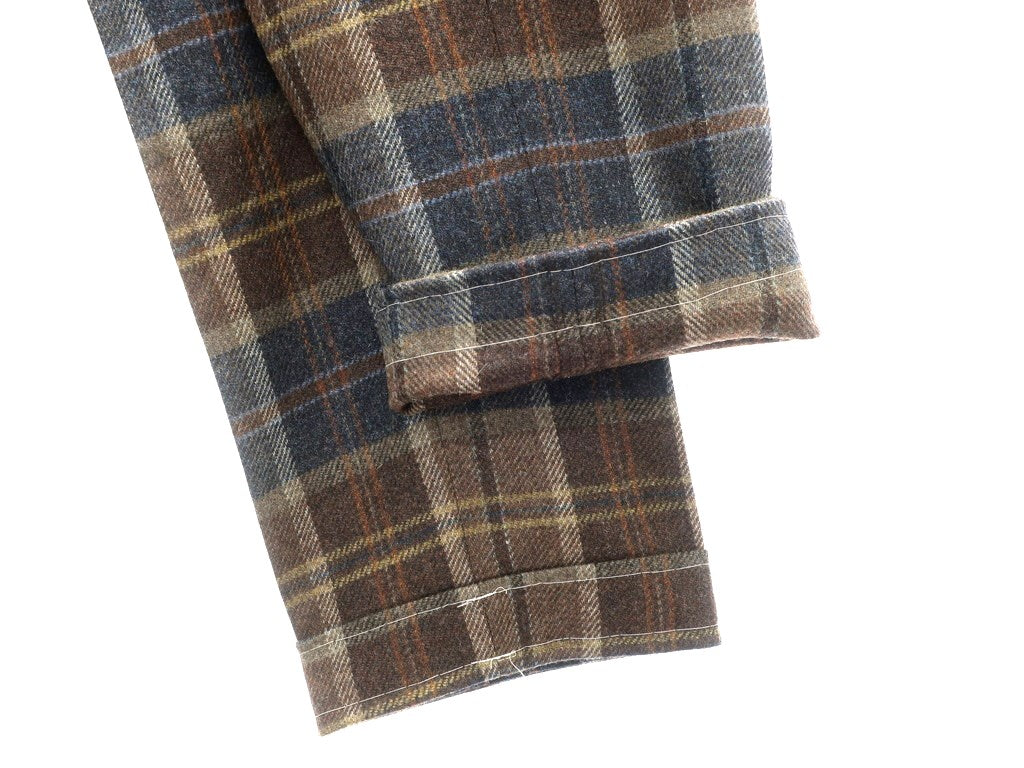 【新品】タイユアタイ TIE YOUR TIE カジュアルスラックスパンツ
 ブラウン×ネイビー系【サイズ56】【BRW】【A/W】【状態ランクN】【メンズ】 EPD