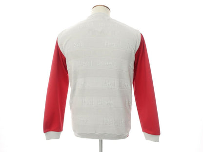 【新品】ヒールクリーク Heal Creak プルオーバーニット
 レッド×ライトグレー【サイズ50】【RED】【S/S】【状態ランクN】【メンズ】 EPD