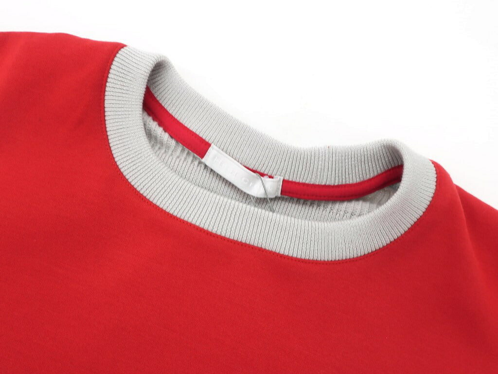 【新品】ヒールクリーク Heal Creak プルオーバーニット
 レッド×ライトグレー【サイズ50】【RED】【S/S】【状態ランクN】【メンズ】 EPD